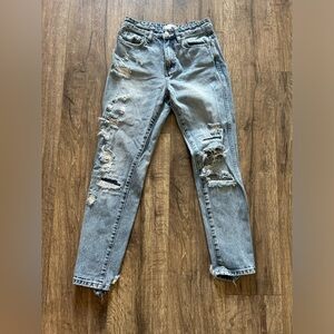 Vervet distressed mid rise skinny jean